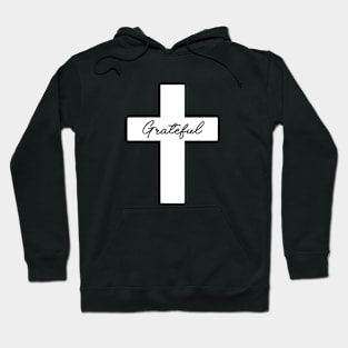 Grateful Cross (white) Hoodie